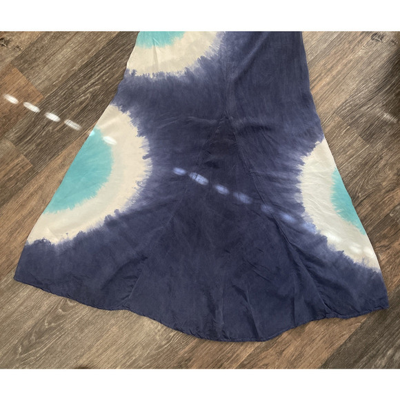 C & C California Women's Tie Dye Maxi Dress Size S Boho Flowy Beach Coastal - Picture 14 of 16